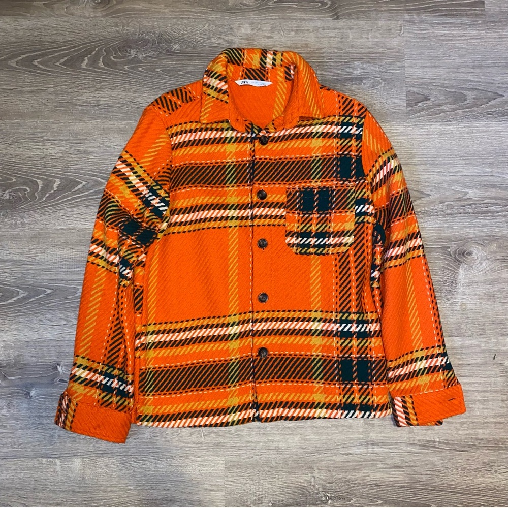 Zara Plaid Overshirt - Picture 1 of 8